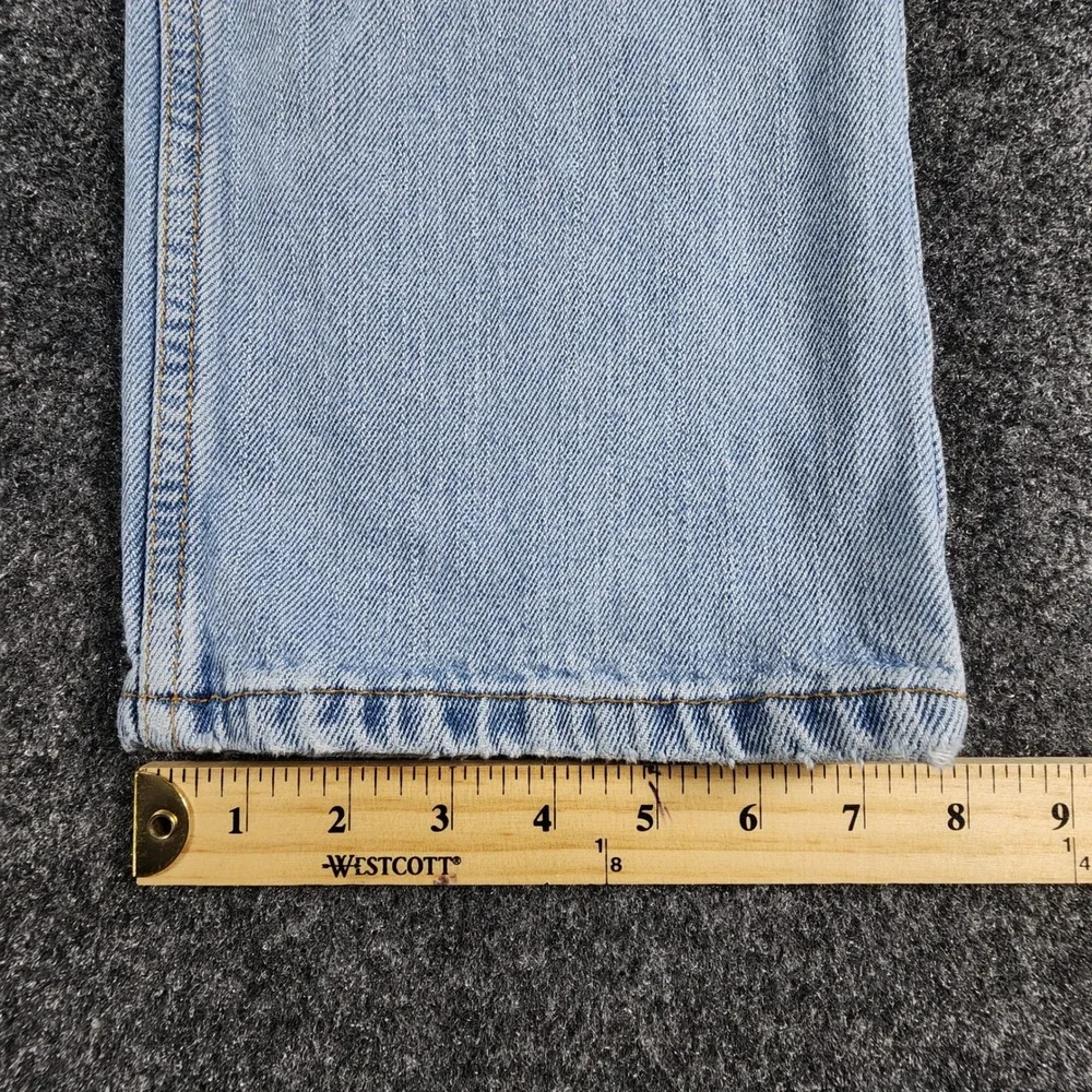 Levi's 505 Regular Fit Jeans Mens 31x32 Fit 30x29.5 Light Wash Straight Leg Y2K